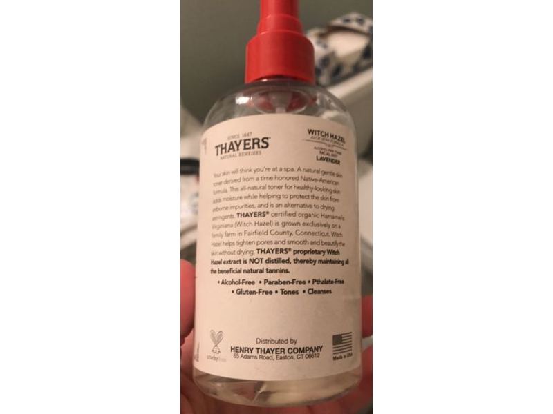 Thayer's Witch Hazel Facial Mist, Aloe Vera Formula, Lavender, 8 fl oz/237 mL