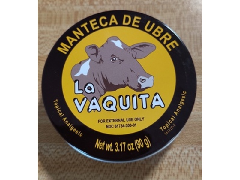 Manteca De Ubre La Vaquita Topical Analgesic, 3.17 oz/90 g