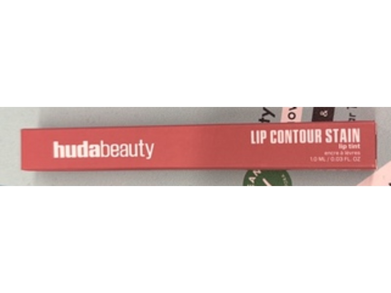 Huda Beauty Lip Contour Stain Lip Tint, Rosewood, 0.03 fl oz/1 mL