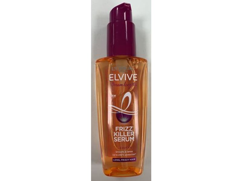 L'Oreal Paris Elvive Dream Lengths Frizz Killer Serum, Long, Frizzy Hair, 3.4 fl oz/100 mL