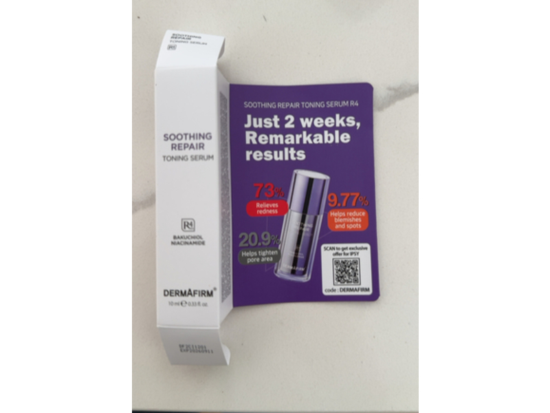 Dermafirm Soothing Repair Toning Serum, Bakuchiol Niacinamide, 0.33 fl oz/10 mL