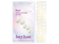 Heyhae Solar-Cured Gel Nail Strips Kit, Hey, That Pearl Glow, 28 Count - thumbnail 1