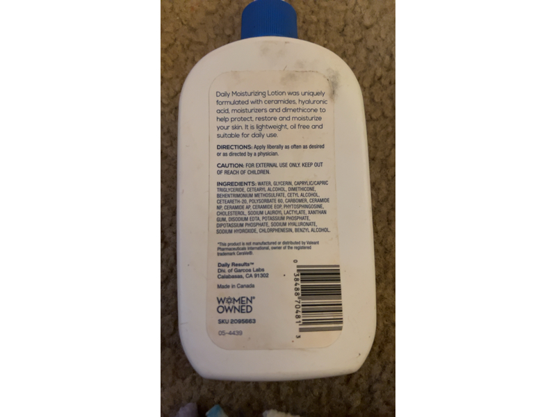 Daily Results Daily Moisturizing Lotion, Ceramides & Hyaluronic Acid, 8 fl oz/237 mL