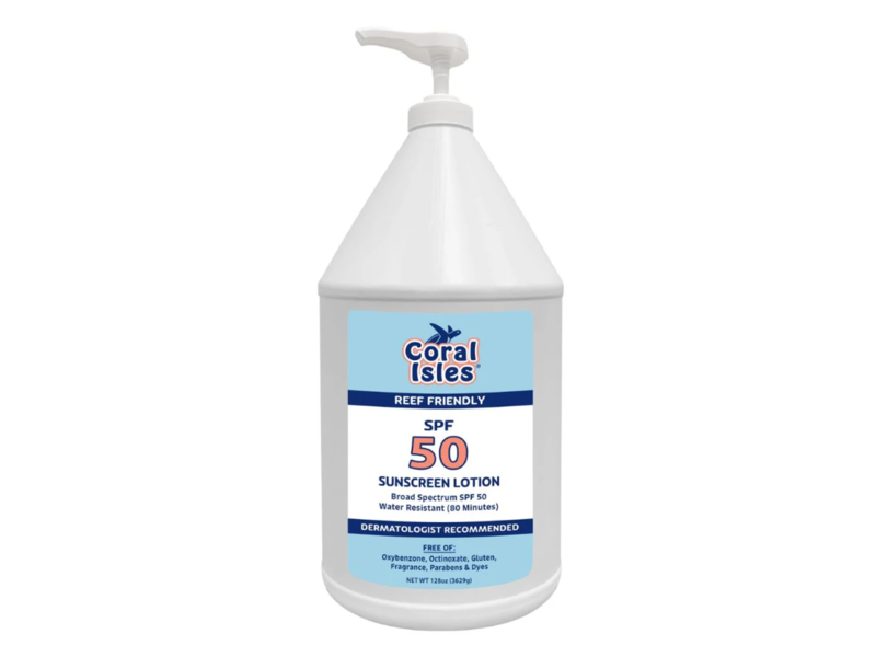Coral Isles Kids 50 Sunscreen Lotion, Reef Friendly, SPF 50, 128 oz/3629 g