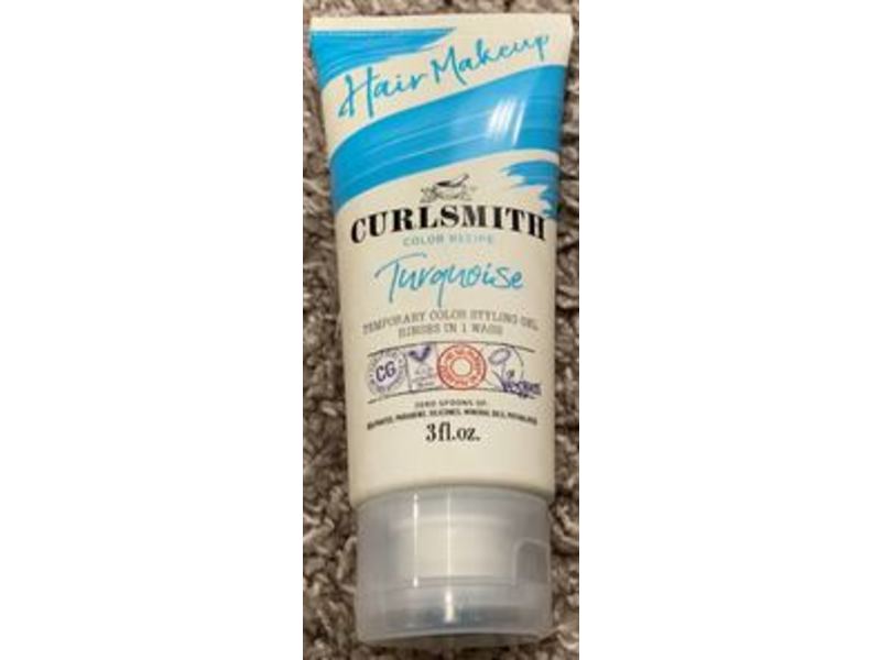 Curlsmith Temporary Color Styling Gel, Turquoise, 3 fl oz