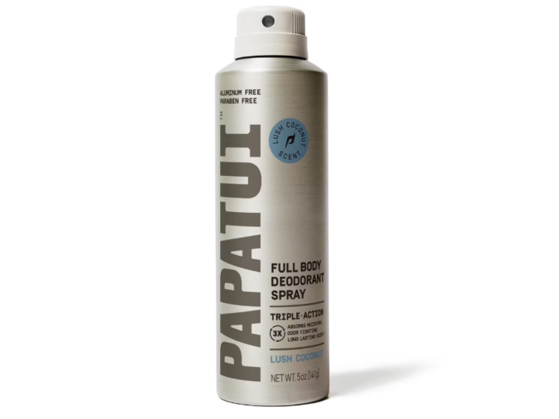 Papatui Full Body Deodorant Spray, Lush Coconut, 5 oz/141 g