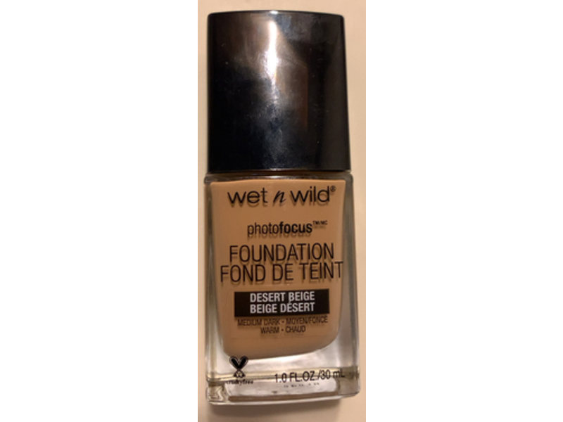 Wet n Wild Photofocus Foundation, Beige Desert, 1.0 fl oz/30 mL