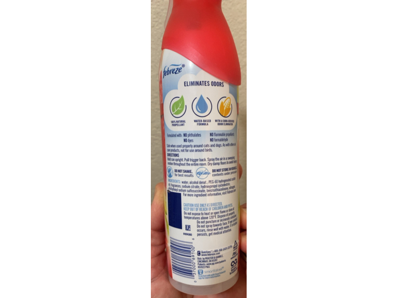 Febreze Air Effects Odor-Fighting Air Freshener, Watermelon, 8.8 oz/250 g