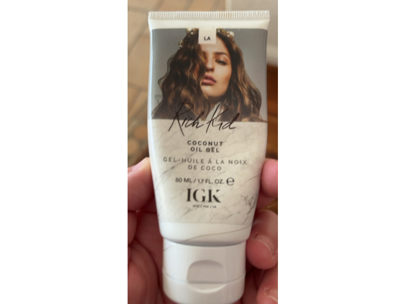 Igk Rich Kid Hair Gel, Coconut Oil, 1.7 fl oz/50 mL