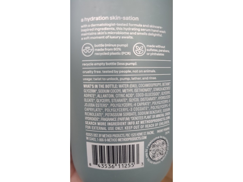 Method Hydrating Serum Hand Wash, Sea+Surf, 10 fl oz/295 mL