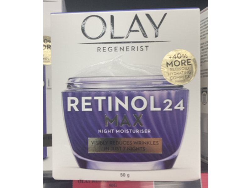 Olay Regenerist Max Night Moisturizer, Retinol 24, 50 g