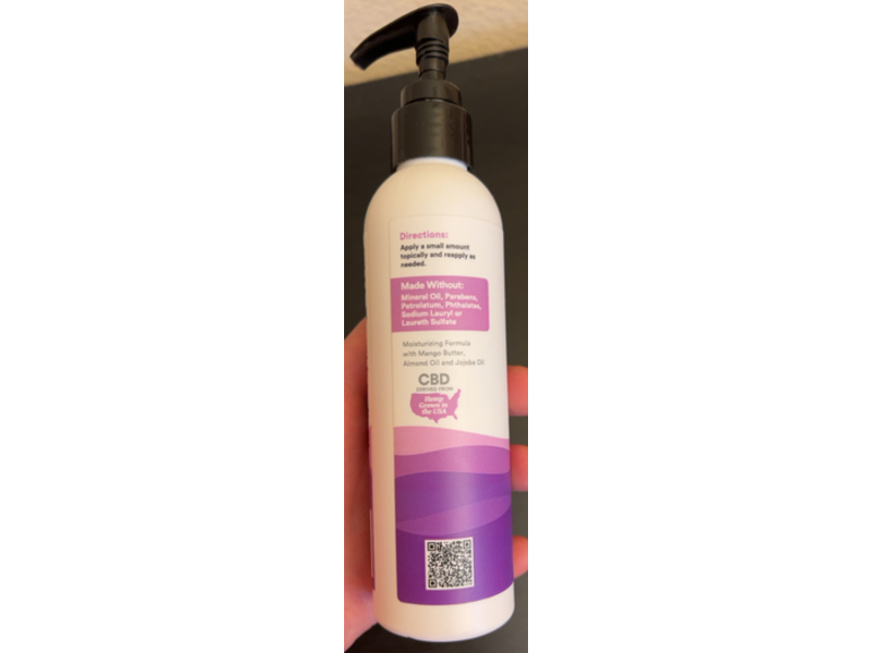 365 Whole Foods Market CBD Body Lotion, Lavender Vanilla, 6 oz/170 g