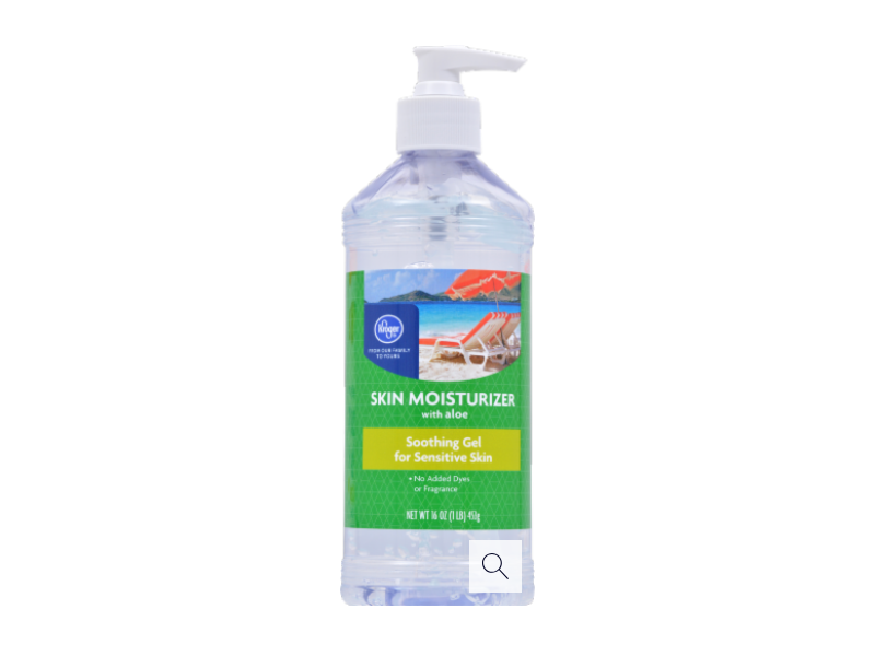 Kroger Skin Moisturizer Soothing Gel, Aloe, 16 oz/453 g