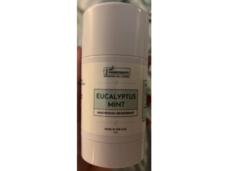 Just Ingredients Magnesium Deodorant, Eucalyptus Mint, 3 oz