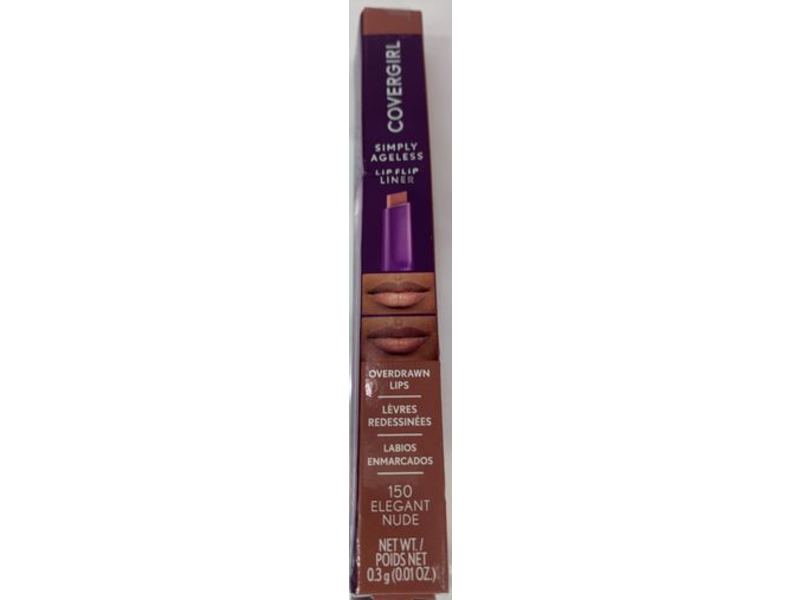Covergirl Simply Ageless Lip Flip Liner, Elegant Nude, 0.01 oz/0.3 g