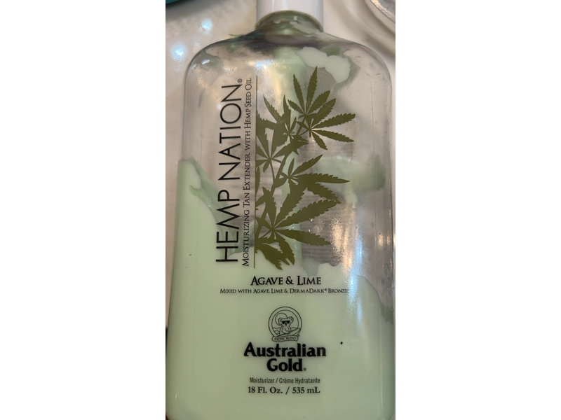 Australian Gold Hemp Nation Moisturizing Tan Extender, Agave & Lime, 18 fl oz/535 mL