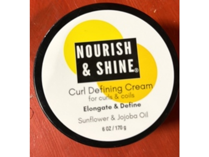 Nourish & Shine Curl Defining Cream, Sunflower & Jojoba Oil, 6 oz/170 g