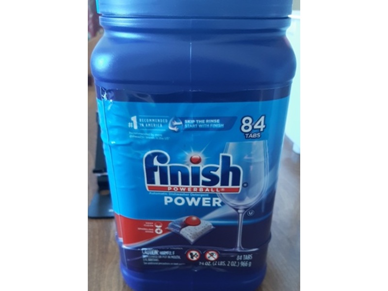 Finish Powerball Power Automatic Dishwasher Detergent, 34 fl oz/966 g, 84 Count