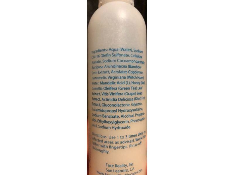 Face Reality Skincare Mandelic Face And Body Scrub, 6 fl oz/180 mL