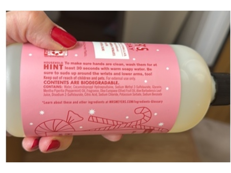 Mrs. Meyer's Clean Day Hand Soap, Peppermint Scent, 16 fl oz/473 mL