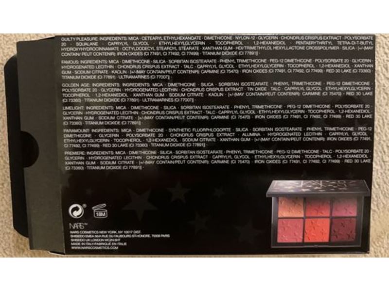Nars Rising Star Cheek Blush Palette, Holiday, 0.10 oz/3 g