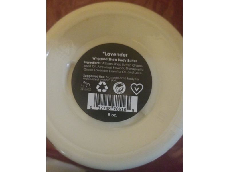 The Black Belt Soap Company Lavender Whipped Shea Butter, 8 oz/227 g