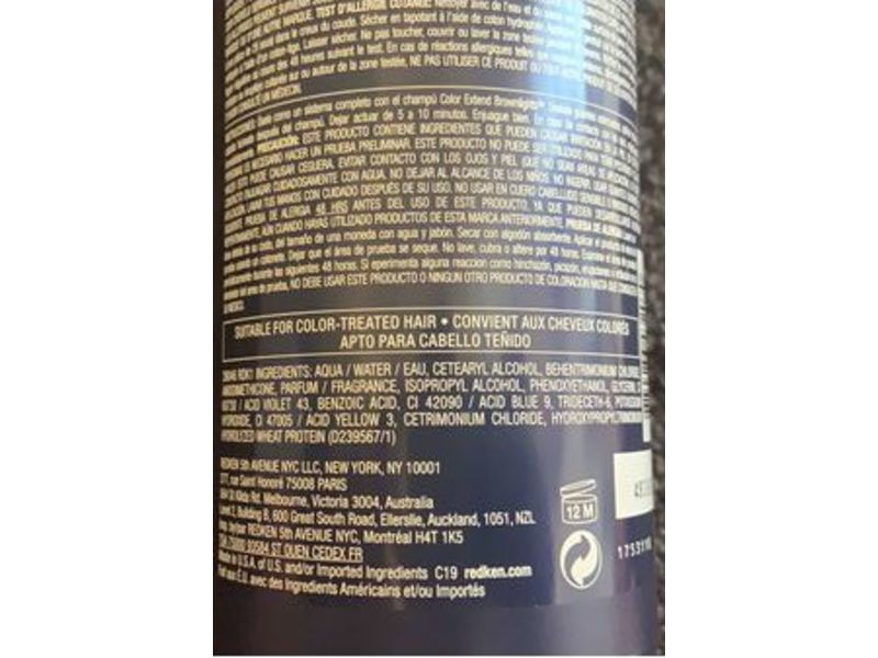 Redken Color Extend Brownlights Blue Toning Conditioner, 33.8 fl oz/1000 mL