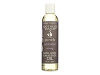 Soothing Touch Bath Body & Massage Oil, Calming Lavender, 8 fl oz/236 mL - Image 2