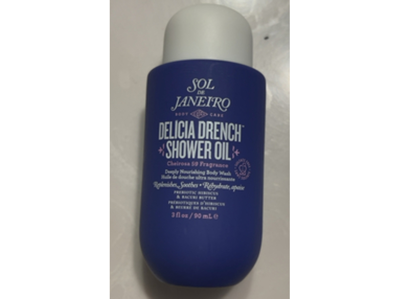Sol De Janeiro Delicia Drench Shower Oil, Cheirosa 59 Fragrance, 3 fl oz/90 mL