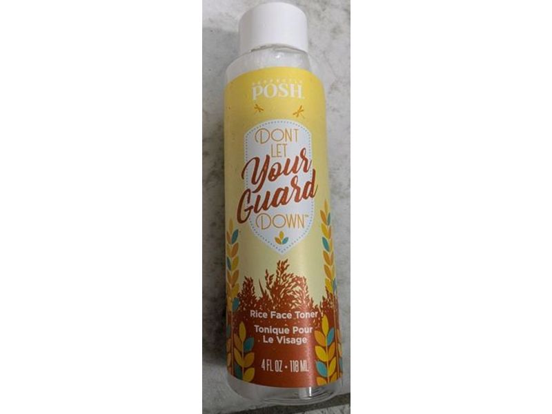 Perfectly Posh Don't Let Your Guard Down Rice Face Toner, 4 fl oz/118 mL