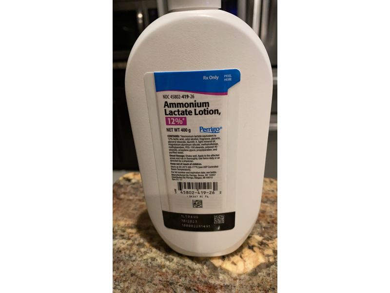 Ammonium Lactate Lotion, 12%, 400 g Perrigo (RX)