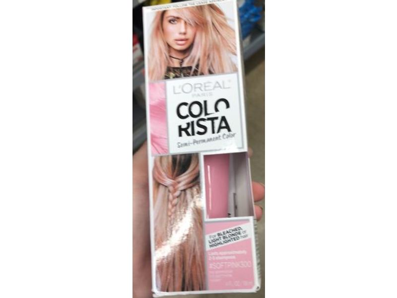 L'Oreal Paris Colorista Semi-Permanent Color, Softpink 300, 4 fl oz/118 mL