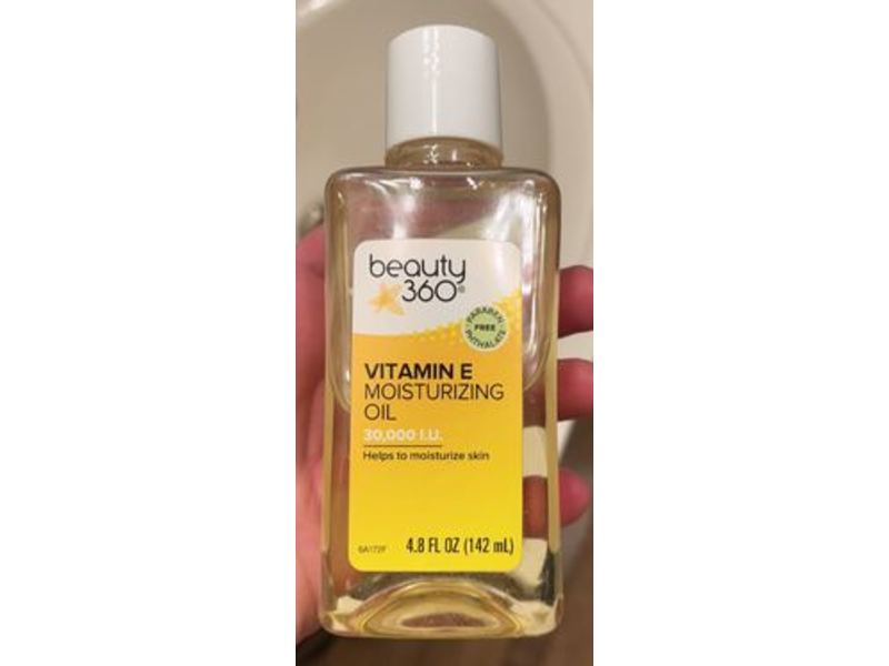 Beauty 360 Moisturizing Oil, Vitamin E, 4.8 fl oz/142 mL