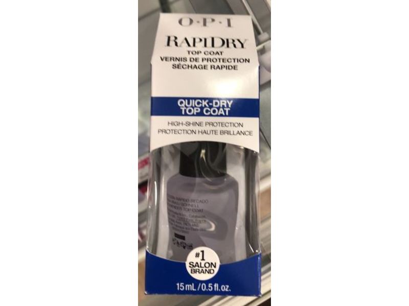 O.P.I Quick Drying Top Coat, Nail Lacquer Rapi Dry, 0.5 fl oz/15 mL