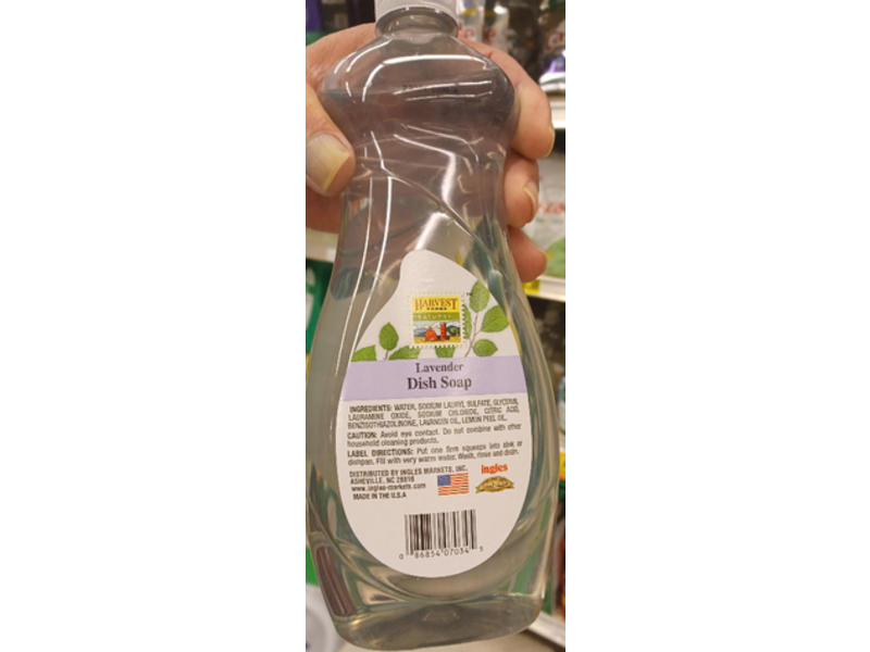 Harvest Dish Soap, Lavender, 25 fl oz/739 mL