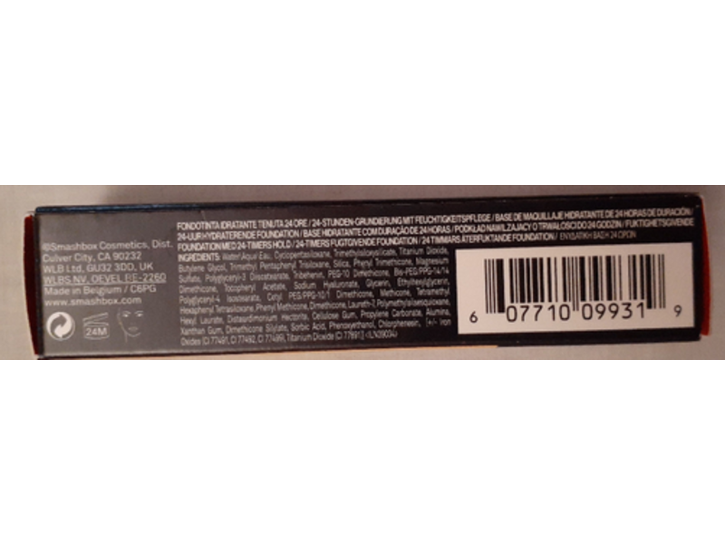 Smashbox Hydra Foundation, Mini, Oil Free, 0.34 fl oz/10 mL