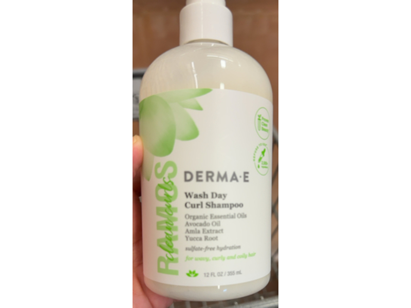 Derma - E Ramos Wash Day Curl Shampoo, 12 fl oz/355 mL