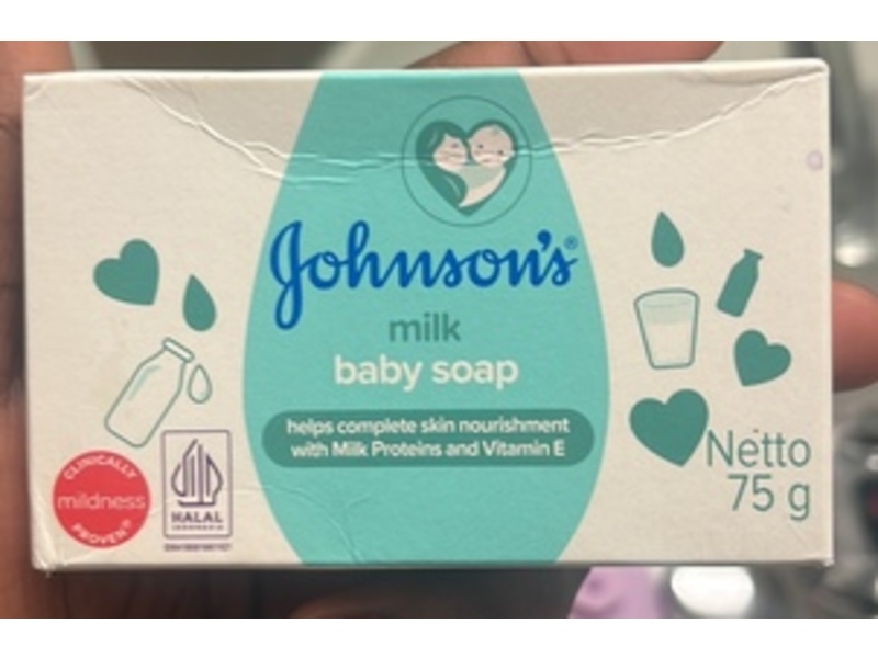 Johnsons Baby Soap, Milk, 75 g
