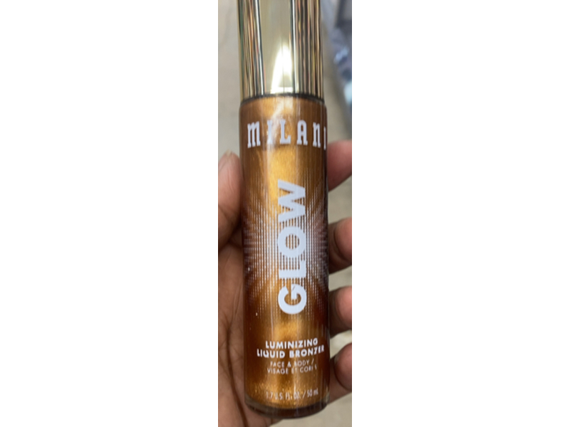 Milani Glow Luminizing Liquid Bronzer, Bronze Glow, 1.7 fl oz/50 mL