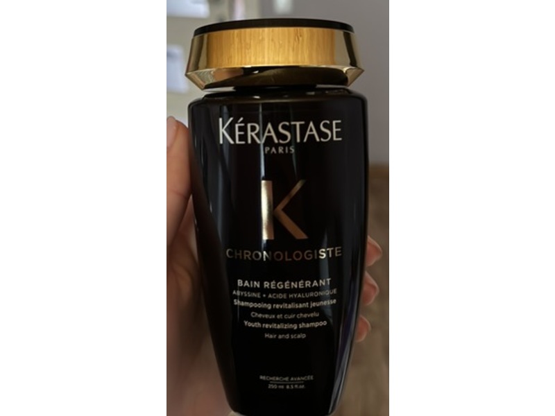 Kerastase Paris Chronologiste Hair & Scalp Essential Revitalizing Shampoo, Abyssine + Hyaluronic Acid, 8.5 fl oz/250 mL