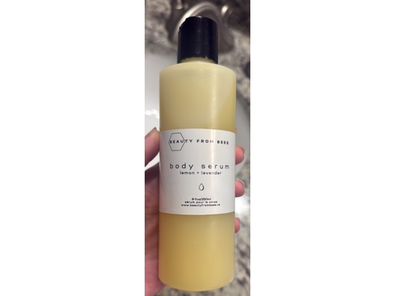 Beauty From Bees Body Serum, Lemon + Lavender, 8 fl oz/250 mL