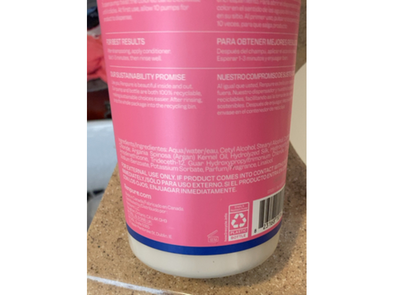 Renpure Smoothing Conditioner, Argan & Silk Protein, 32 fl oz/946 mL