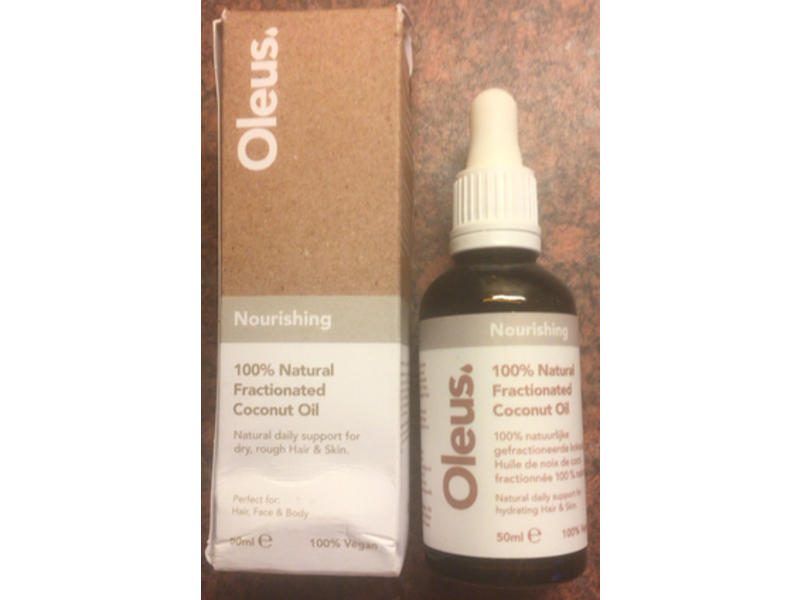 Oleus Fractionated Coconut Oil, Nourishing, 50 mL