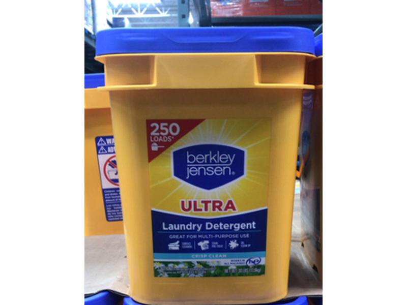 Berkley Jensen Ultra Laundry Detergent, Crisp Clean, 250 Loads, 13.6 kg