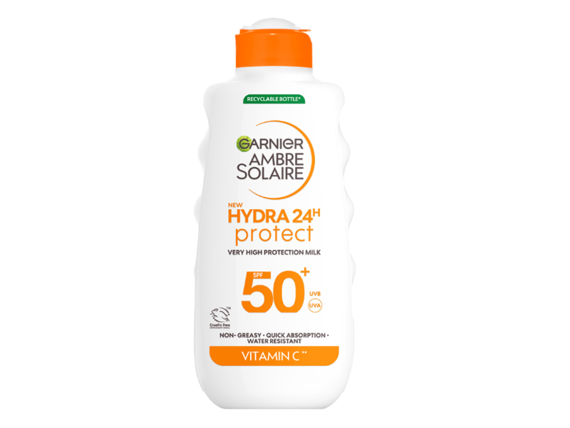 Garnier Ambre Solaire Hydra 24H Protect Very High Protection Milk, SPF 50+, 175 mL