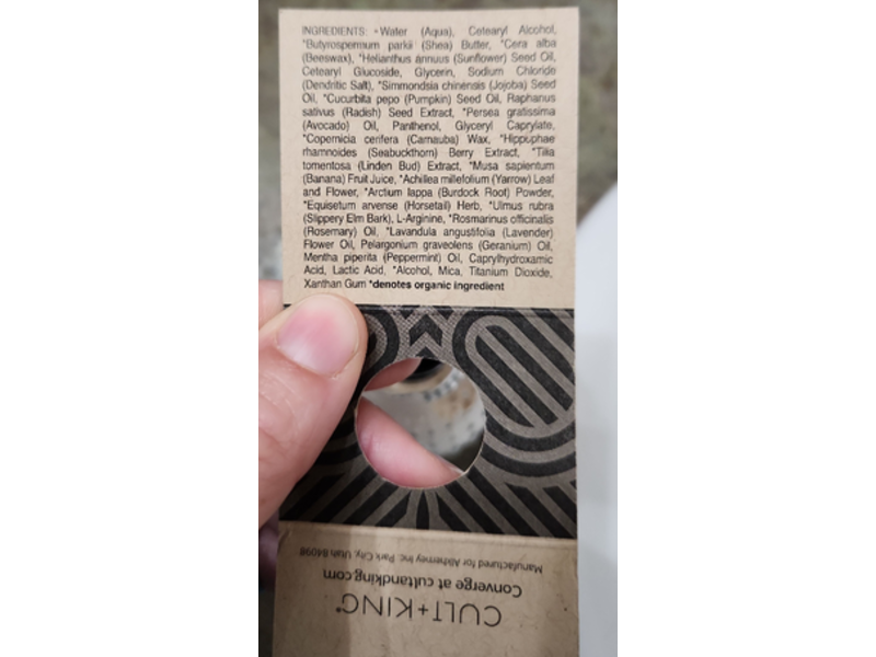 Cult + King Style Hair Cream, 4 fl oz/118 mL