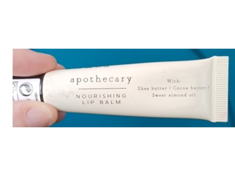 Apothecary Nourishing Lip Balm, Shea Butter, Cocoa Butter, Sweet Almond Oil, 15 mL