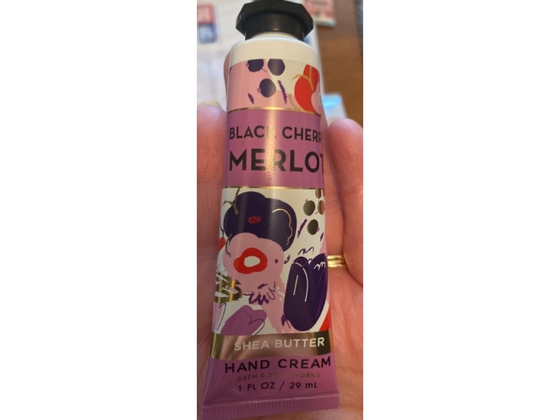 Bath & Body Works Black Cherry Merlot Hand Cream, Shea Butter , 1 fl oz/29 mL