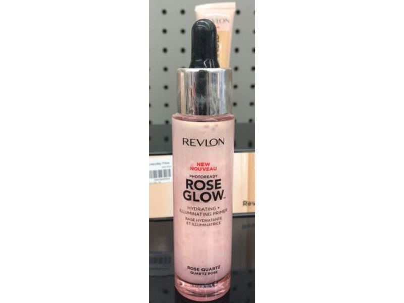 Revlon Photoready Rose Glow Hydrating +Illuminating Primer, Rose Quartz, 1.0 fl oz/30 mL