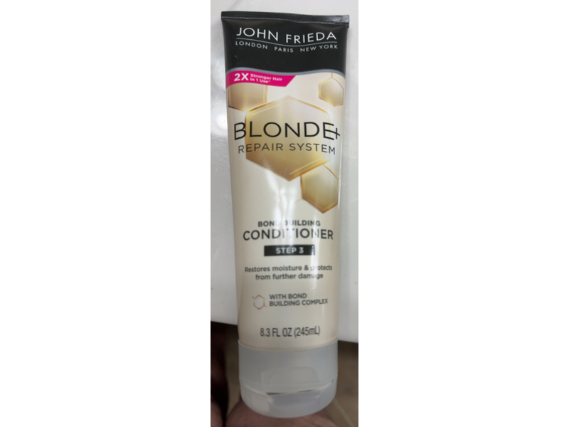 John Frieda Blonde+ Repair System Bond Building Conditioner, 8.3 fl oz/245 mL